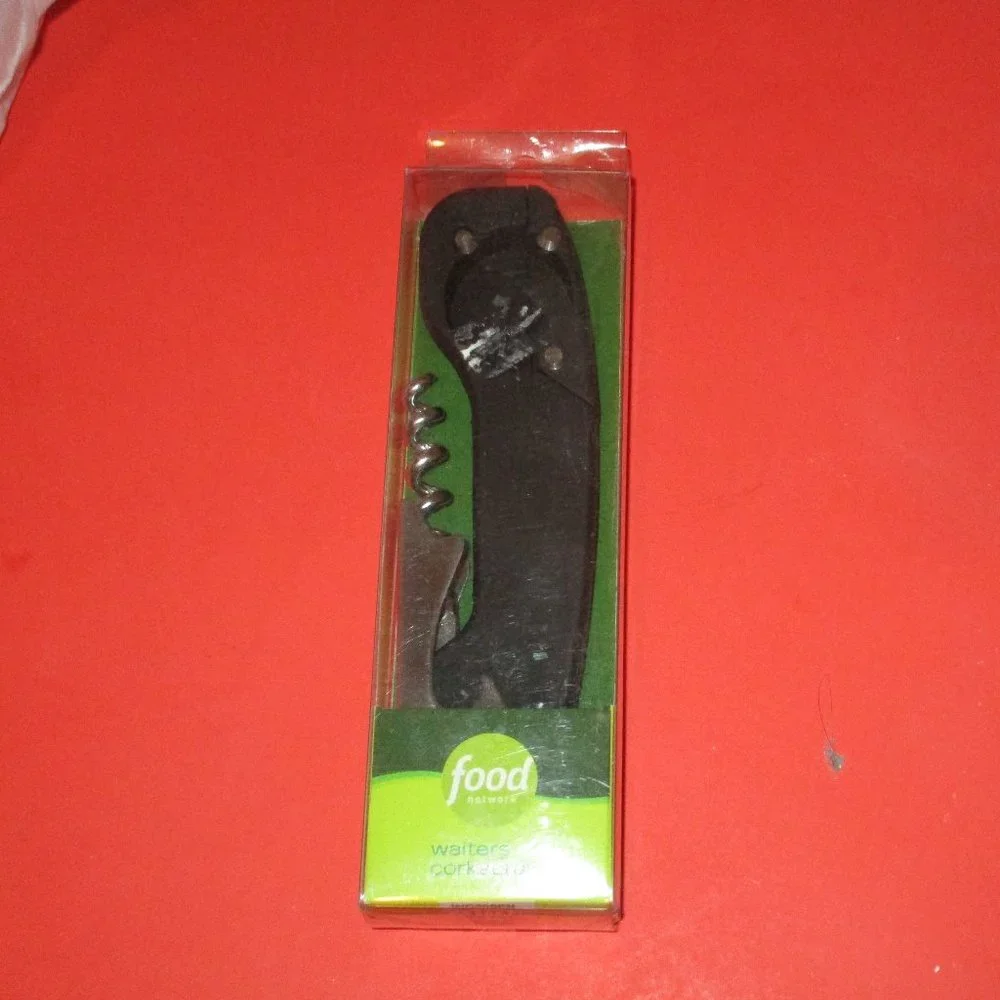 Waiter's Corkscrew Food Network Wine Bottle Opener Built in Foil Cutter Tablewar